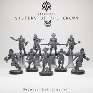 Arcamundi - Sisters of the Crown Modular Set - Compatible with Trench Crusade