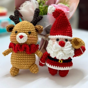 Reindeer crochet pattern, crochet christmas decor, crochet reindeer pattern, crochet christmas ornaments, christmas crochet patterns