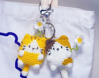 Crochet cat, crochet patterns, crochet keychain pattern, crochet amigurumi, crochet pattern, cat crochet cute, cat crochet