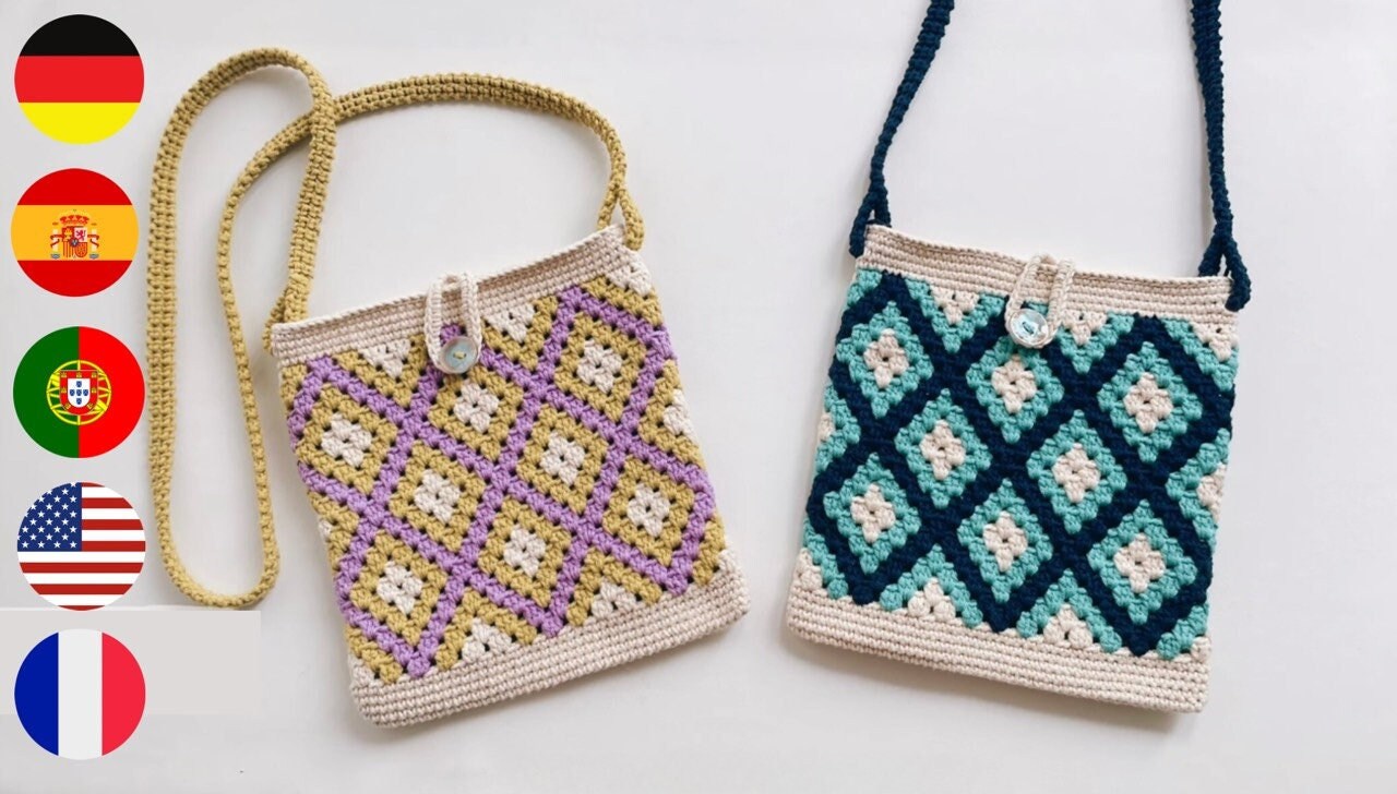 Crochet Bag Pattern, Pattern, Crochet Bags, Crochet Market