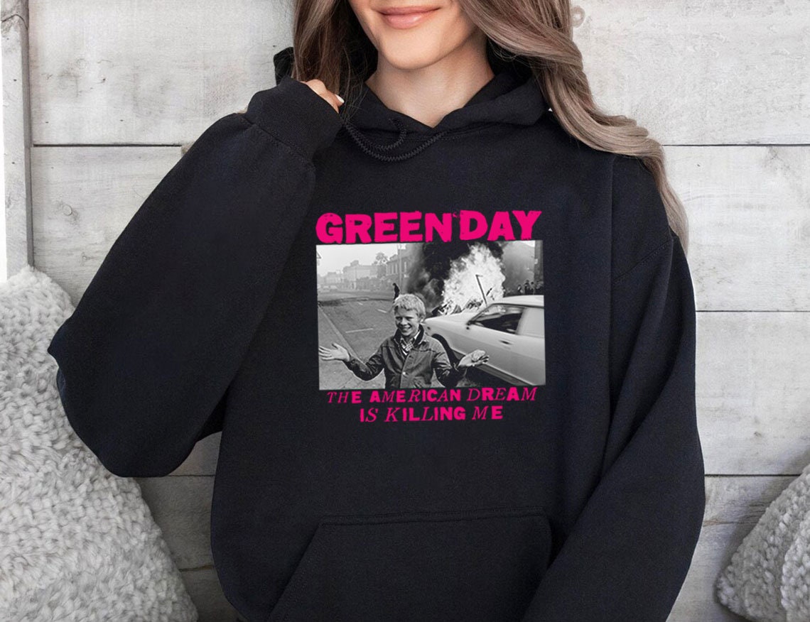 Green day shop zip up hoodie