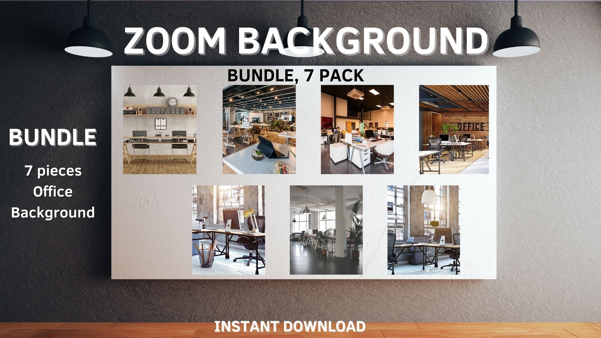 Office Zoom Background Pack for Virtual Meetingsinstant Etsy Singapore