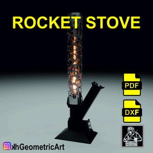 Raketenofen, Gartenbrenner, DIY, tragbarer Raketenofen, DIY Projekt, Raketenofen, Raketenofen dxf