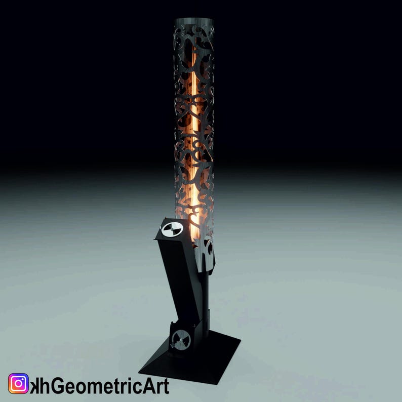 Rocket stove, garden torch,Portable woodburning stove, DIY Rocket