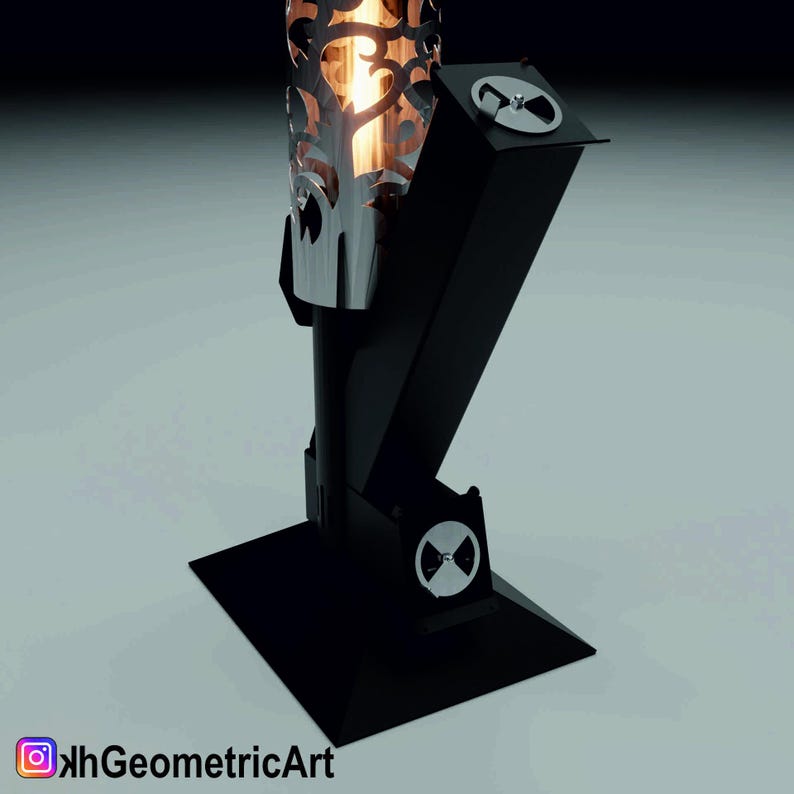 Rocket stove, garden torch,Portable woodburning stove, DIY Rocket