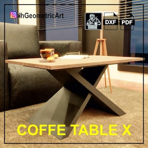 Coffe table, Welding Project,DIY Metal Table Leg, DXF Plans ,Legs bending