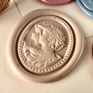 Romeins Koppel Lakzegel Stempel – Ovale Messing Stempelkop (28.3x34.8mm) voor Uitnodigingen, Brieven en Creatieve Projecten