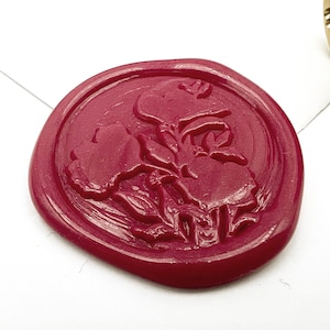 Floral Wax Seal Stamp – Brass Stamp size 25mm