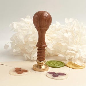 Elegante Houten Lakzegel Handvat – 74mm Hoogte, 19g Gewicht