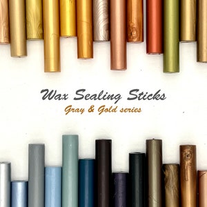 Waxstaven – Gouden, Zilveren, Grijze & Zwarte Collectie | 5 Staven | 122 Kleuren | Lijmpistool Wax | Perfect voor Bruiloften en Evenementen
