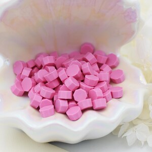 D03-Perline per sigillo di ceralacca Petal Kiss – Best Seller / Perline per sigillo di ceralacca rosa / Perline da 30 g per 25 sigilli di ceralacca / Elegante sigillo di ceralacca per inviti e regali