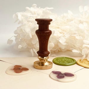 Mini Houten Lakzegel Handvat | 10.8g Lichtgewicht | Compact Lakstempel Handvat 47mm | Verwisselbaar Handvat