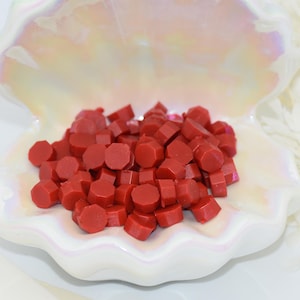D09 Perline di ceralacca in colore rosso Milano, sigillo di ceralacca rosso, buste di sigillatura, inviti di nozze, artigianato e decorazione, timbro di ceralacca