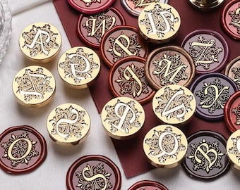 Personalized Initial Wax Seal Stamp – Alphabet Letter A-Z Brass Stamp size 25mm (Head Stamp only)