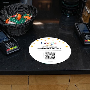 Sticker Avis Google QR Code autocollant pour petite entreprise |  Idée cadeau entrepreneur | Google qr code | sticker Google