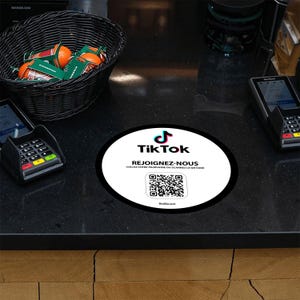 TikTok QR-Code-Aufkleber | Aufkleber für kleine Unternehmen | Geschenkidee für Unternehmer
