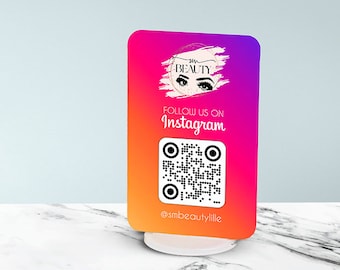 Connected support NFC and QR Code Instagram