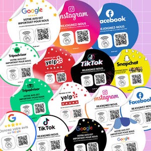 QR-Code-Aufkleber für kleine Unternehmen |  Geschenkidee für Unternehmer | QR-Code und NFC