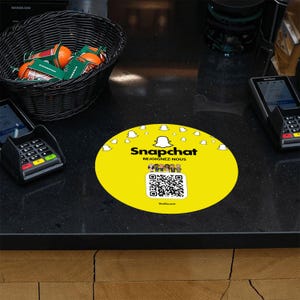 Sticker Snapchat QR Code et NFC autocollant Réseau social pour petite entreprise |  Idée cadeau entrepreneur
