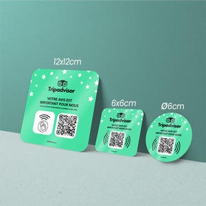 Placa NFC e QR Code do TripAdvisor - Aumente sua presença no TripAdvisor - Avaliações de marcas e empresas