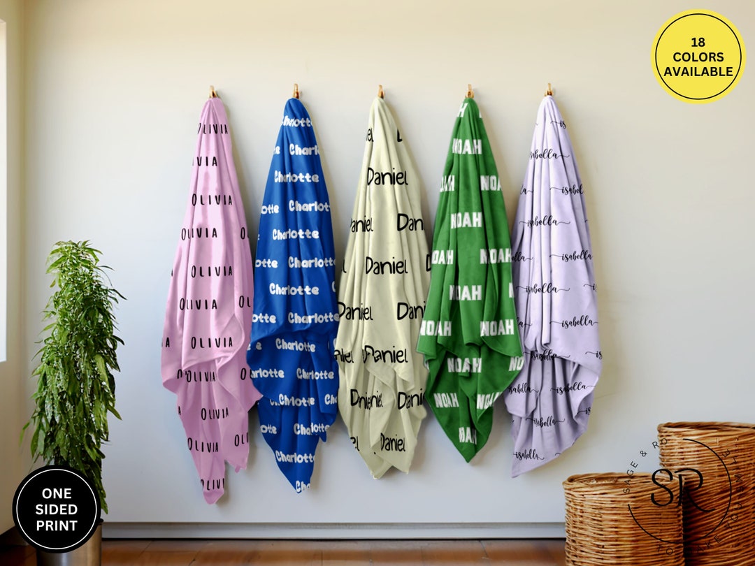 Personalized Name Blanket for Baby, Custom Name Blanket for Kids, Personalized Blanket for