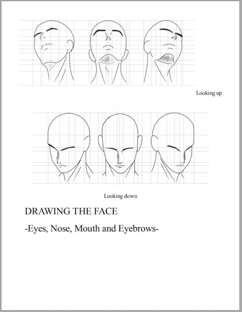 How to Draw Anime & Manga Faces – A Step-by-step Drawing Guide for Kids ...