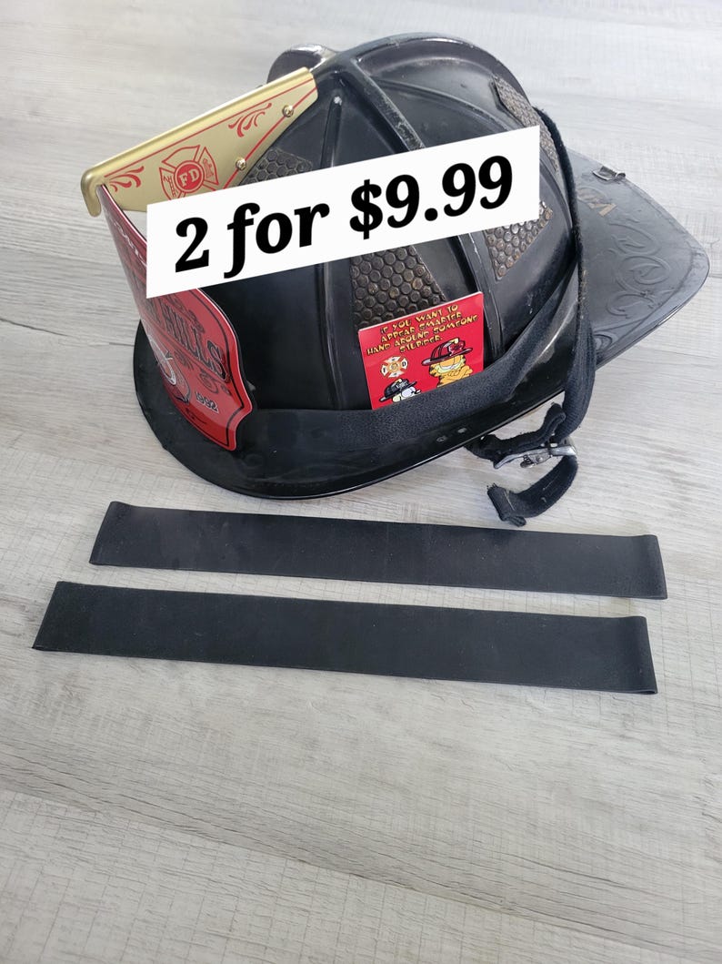 Heavy Duty Rubber Firefighter Helmet Band image 2