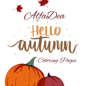 Hello Autumn Coloring Pages
