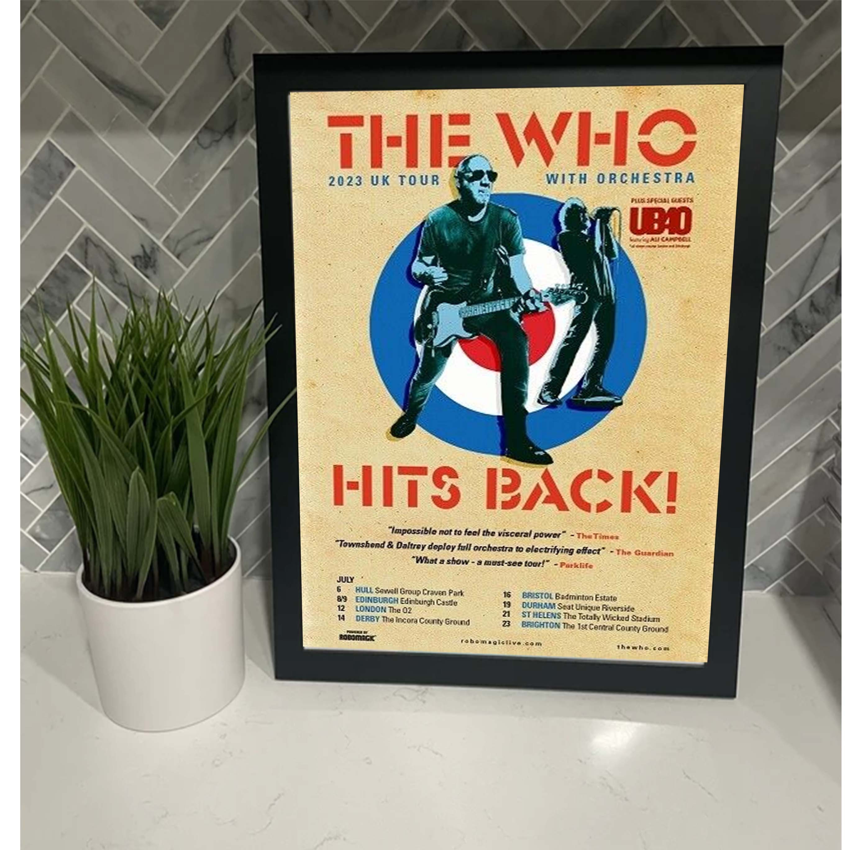 Discover THE WHO 2023 tour Premium Matte Vertical Poster