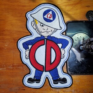 Mr. Civil Defense Chainstitch Embroidered Patch Very Large