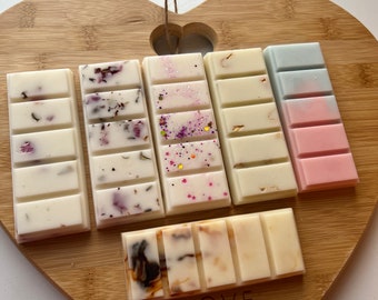 Highly scented soy wax melts - over 60 different scents - Snap Bars & Mini Snap Bars - Wax Melt Gifts