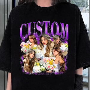 Retro Custom Bootleg Rap Tee, Custom Your Own Bootleg Tee, Custom Your Photo, Insert Your Design, Vintage Graphic 90&#39;s Shirt, Custom Bootleg
