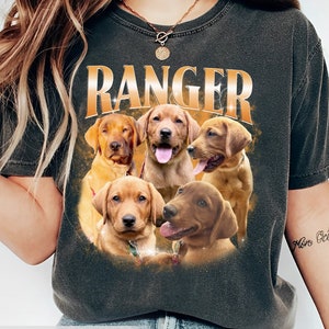 Chemise bootleg personnalisée couleurs confort, chemise pour chien personnalisée, cadeau souvenir chien, chemise vintage personnalisée pour animal de compagnie, cadeau fête des pères, chemise pour amoureux des animaux de compagnie