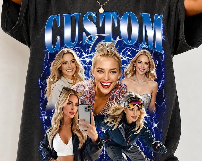 Comfort Colors Custom Girlfriend Vintage Graphic 90s Shirt, Personalized Your Own Bootleg Tee, Retro Bootleg Rap Tshirt, Birthday Gifts