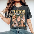 Custom Face Shirt, Graphic Photo Vintage Comfort Color Tee, Family Bootleg Graphic Shirt, Personalize Birthday Bootleg Gifts, Bachelor Party