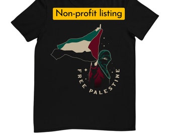 GRATIS PALESTINA SHIRT, non-profitorganisatie, geen oorlogsshirt, wij steunen u, Palestina. Vredesshirt
