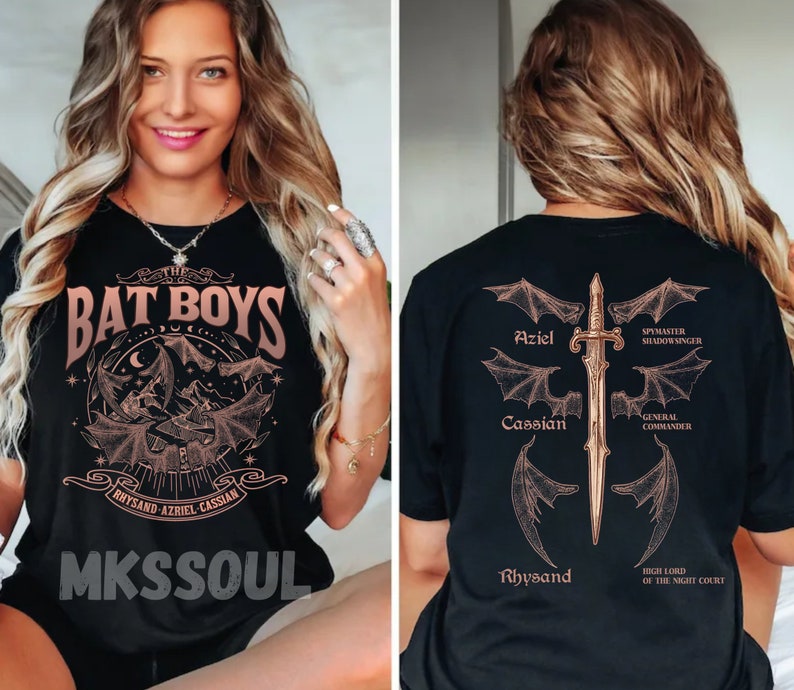 Comfort Colors The Bat Boys Shirt, Rhysand Cassian Azriel Apparel, Night Court Illyrians Shirt, SJM Merch, Ein Gericht der Dornen und Rosen Shirt Bild 2