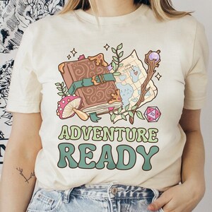DnD Shirt Adventure tshirt D20 tee Mushroom Grimoire shirt, Gift for DM, DnD Gift, Gift for RPG, RPG Party Shirt DnD party Dungeon master