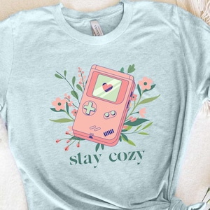 Cute Gamer shirt cozy gamer tshirt, cozy gamer accessories, cute games shirt stardew, cozy aesthetic pastel goth gamer girl tee gardencore