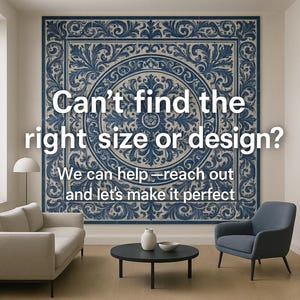 Large decorative ceramic tile mural in cobalt blue, traditional design inspired by Catalan ceramics. Ideal for elegant living rooms and unique interior spaces.