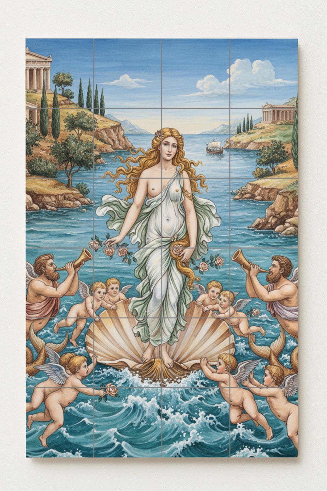 The Birth of Aphrodite – Greek Goddess of Love Emerging From the Sea ...