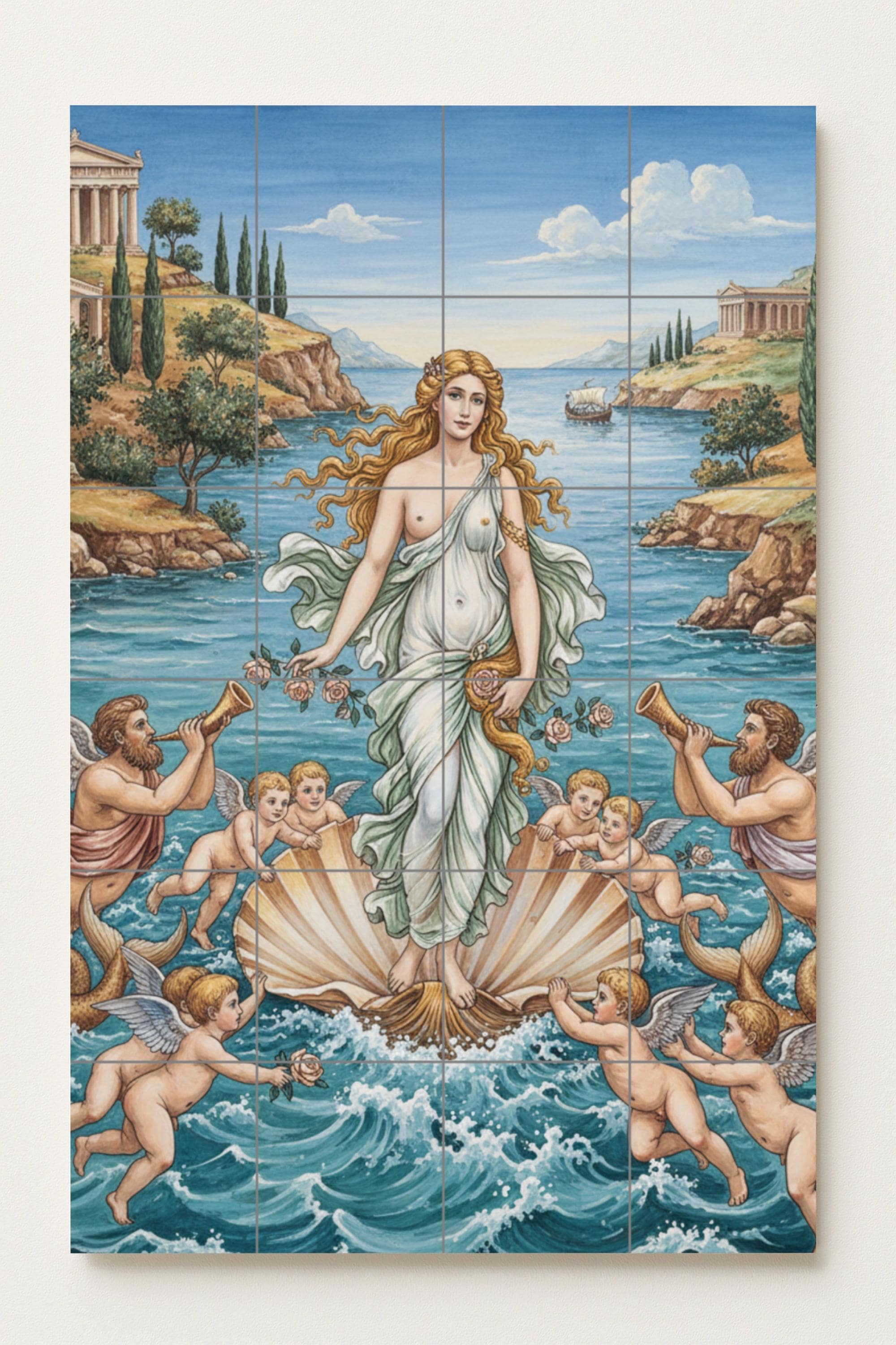 The Birth of Aphrodite – Greek Goddess of Love Emerging From the Sea ...