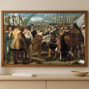 The Surrender of Breda Ceramic Tile Mural – Velázquez Spanish Baroque Masterpiece Wall Art