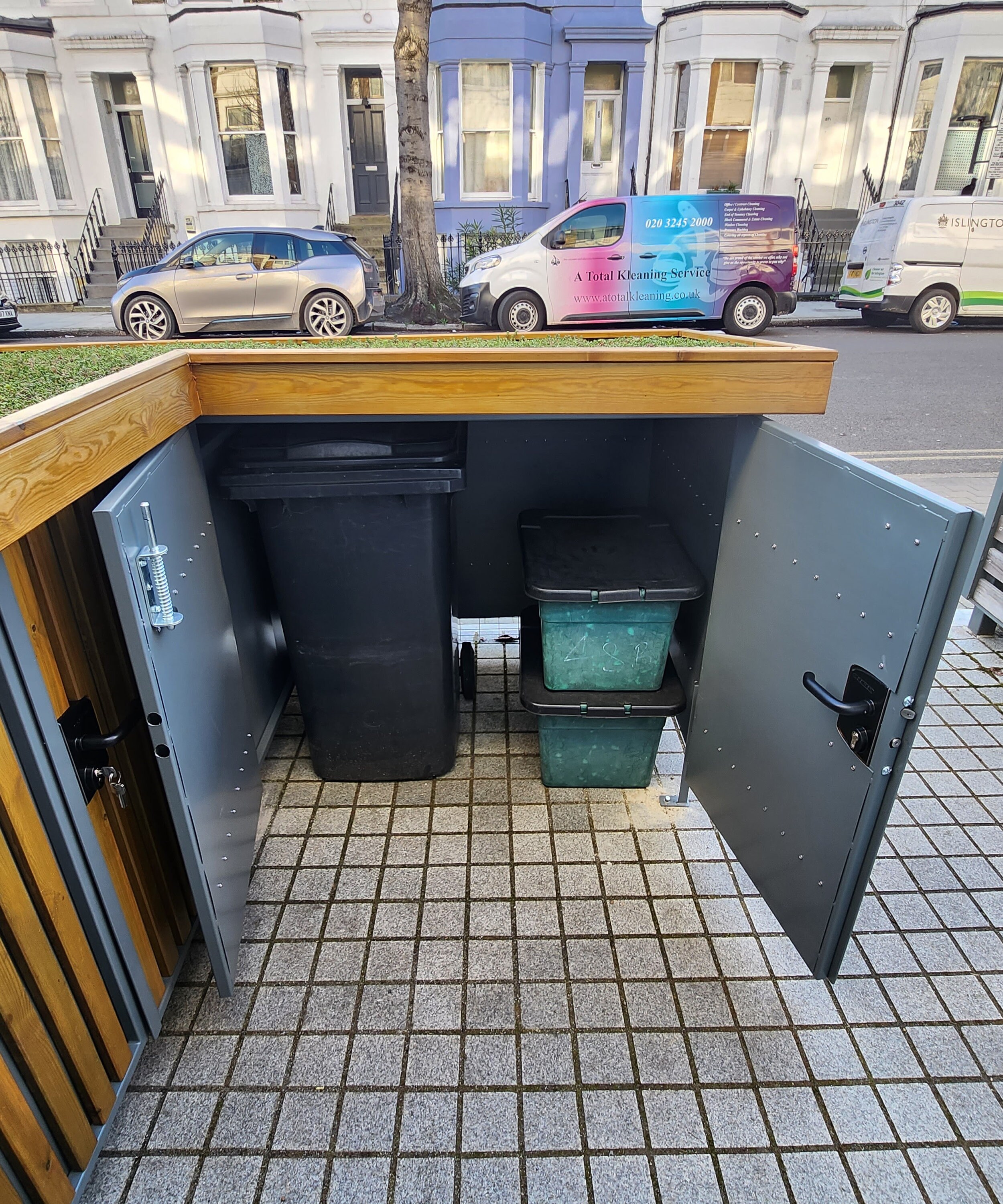 Bike & Wheelie Bin Box Garden Storage L Shape Etsy UK