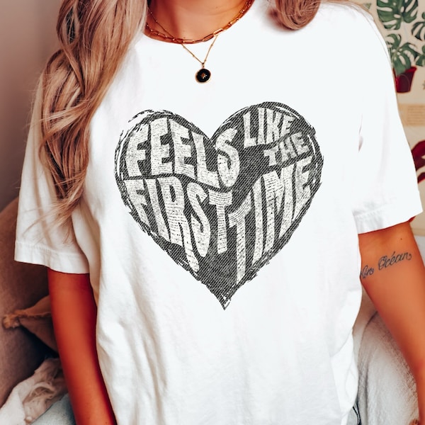 Feels Like The First Time, Retro 80s Shirt, Concert Tee, 80s Music, Rock Concert, Retro, Vintage, 80s Cassettes, Fan Shirt, Flirty Vibe, Fun