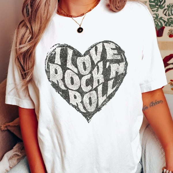 I Love Rock N Roll, Retro 80s Shirt, Concert Tee, 80s Music, Rock Concert, Retro, Vintage, 80s Cassettes, Fan Shirt, 80s Rock, Boyfriend Tee