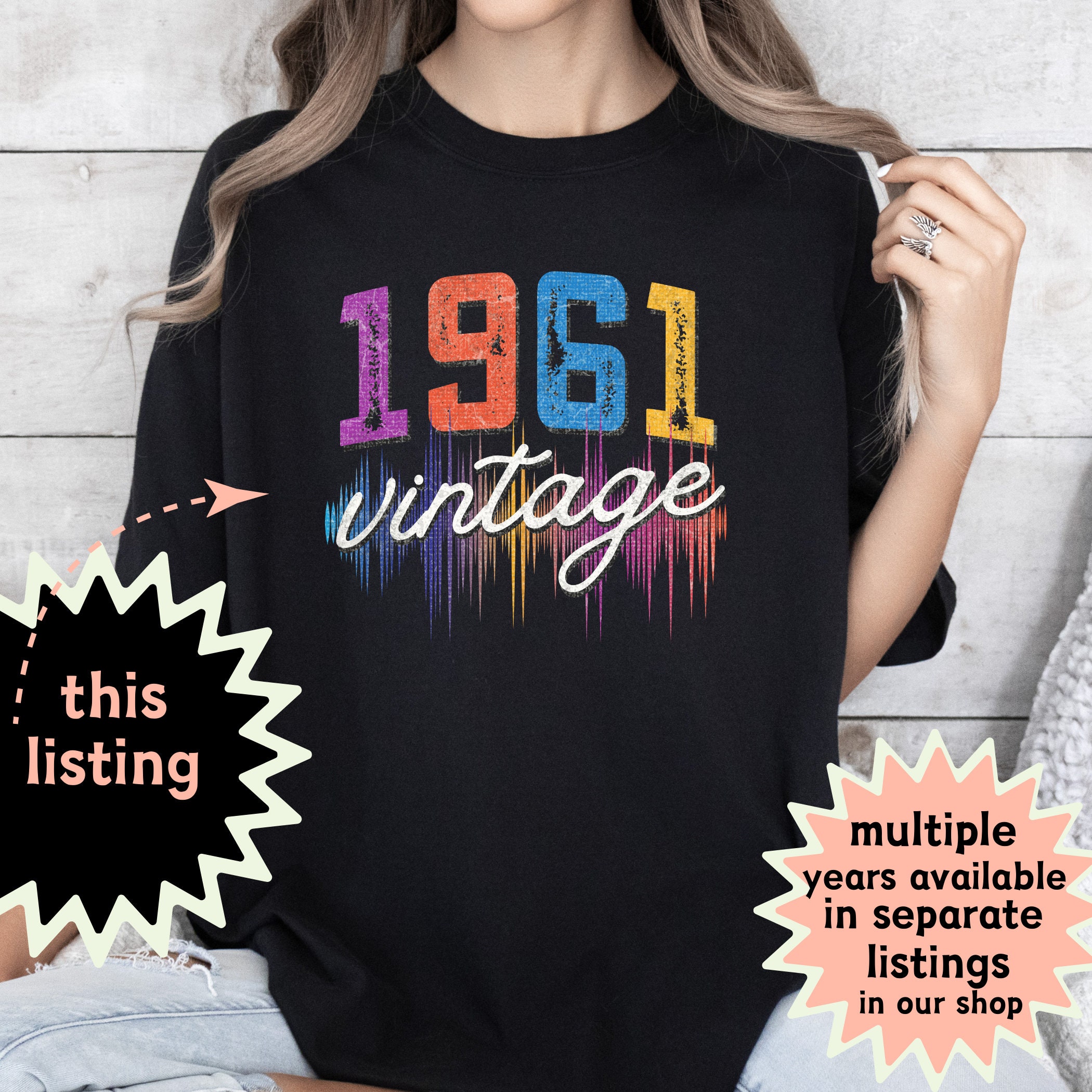 Trendy Apparel 60th Birthday Cap - Vintage 1961 Embroidered, Black, 100% Cotton, Low Profile, One Size Fits Most