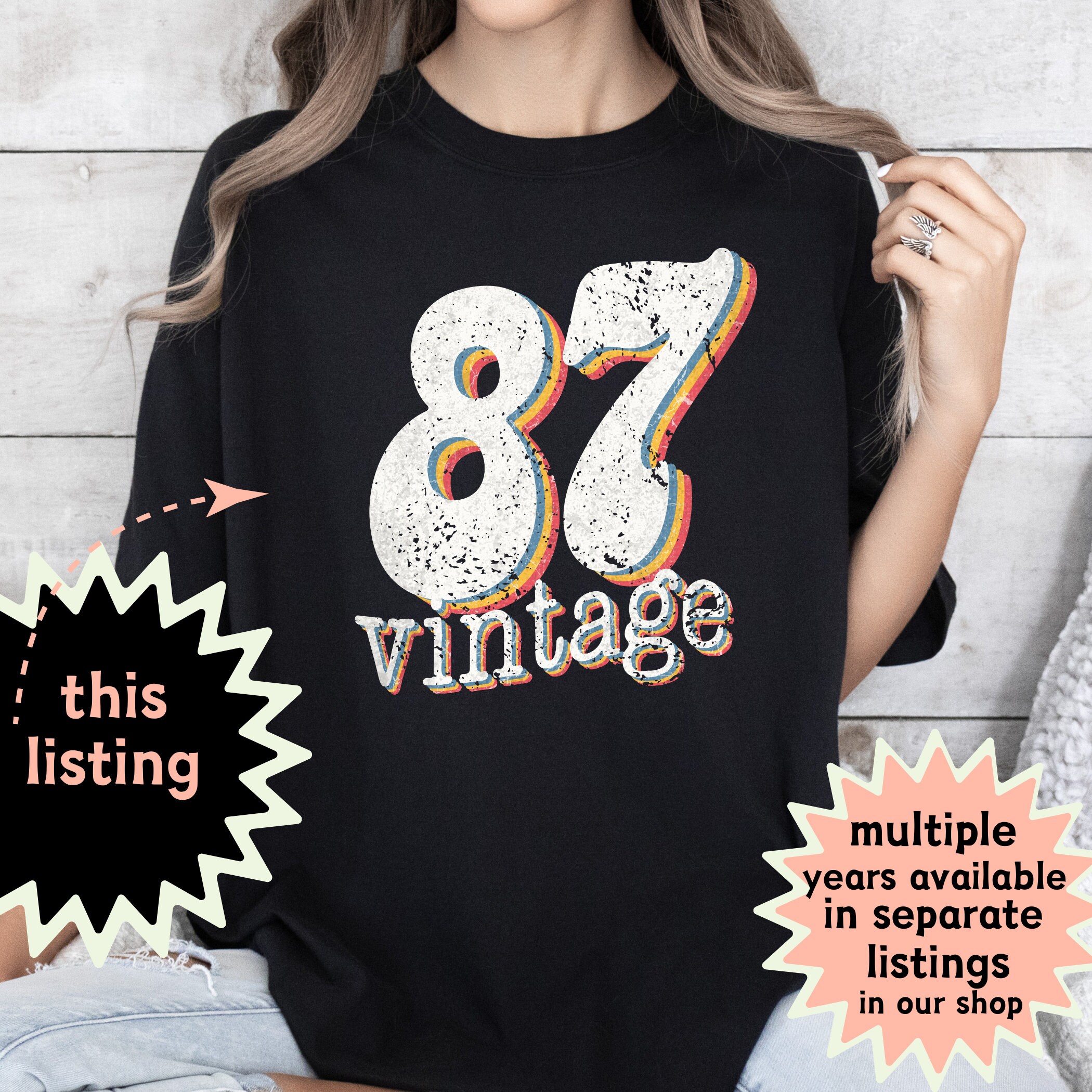 Vintage 87, 1987 Grad, Anniversary, Reunion, Born 1987, Retro Style ...