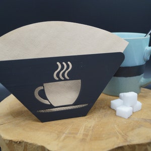 Coffee filter holder, holder coffee filter size 4, 1x4, storage box coffee filter, kitchen organizer, 3D printing