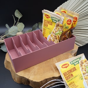 Aufbewahrungsbox für Maggi Fix Tüten und Knorr Fix Tüten, Puddingpulver, etc. Bild 8